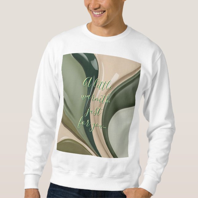 Sweatshirt dans graphique abstrait élégant (Devant)