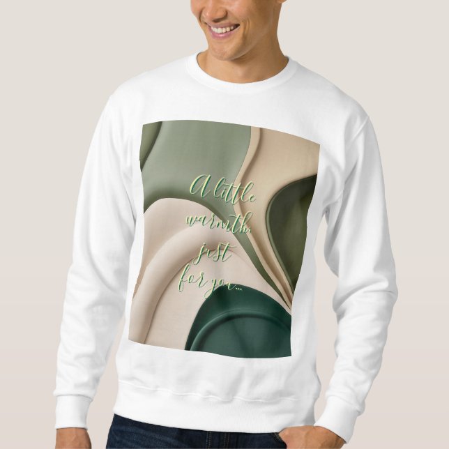 Sweatshirt dans graphique abstrait élégant (Devant)
