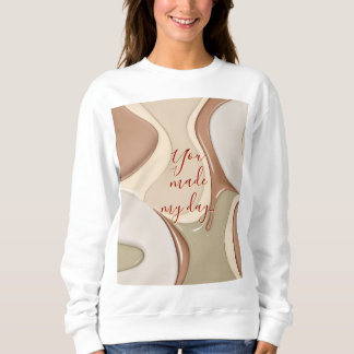 Sweatshirt dans graphique abstrait élégant