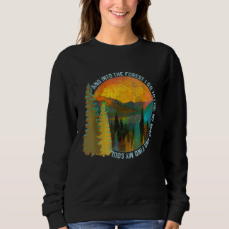 Sweatshirt Dans La Forêt Je Pars Randonnée Nature Lover Campi