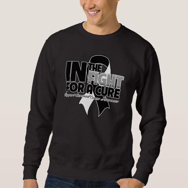 Sweatshirt Dans le combat pour un traitement - Cancer (Devant)