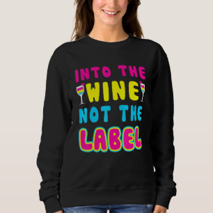 Sweatshirt Dans Le Vin Pas Le Étiquette Pansexual Lgbtq Gay P