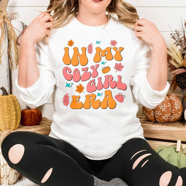 Sweatshirt Dans Mon Cosy Girl Era Retro Style Super (Créateur téléchargé)
