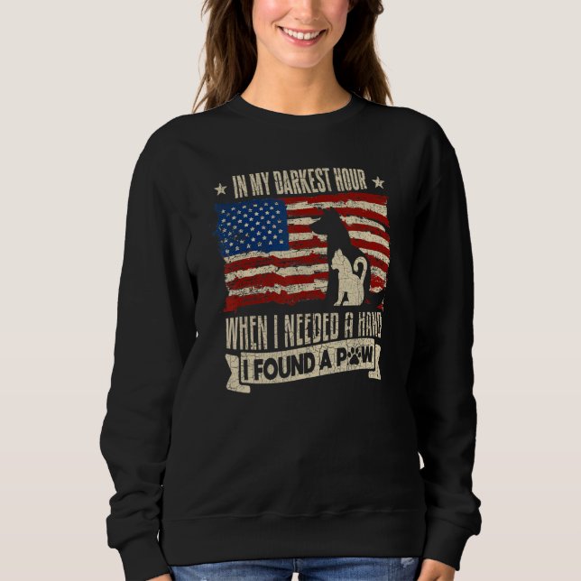 Sweatshirt dans mon heure la plus sombre quand j'avais besoin (Devant)