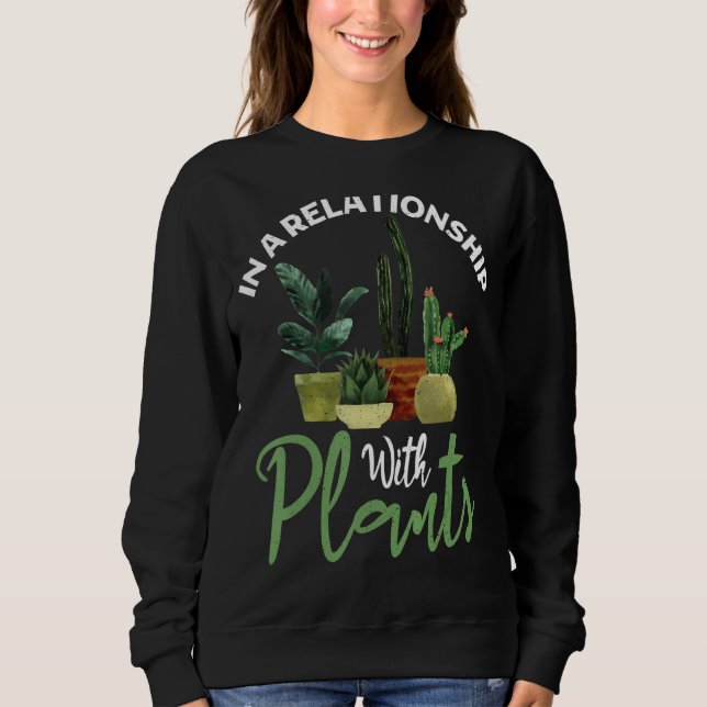 Sweatshirt Dans Une Relation Avec Le Jardin Plante Pla Fleur (Devant)