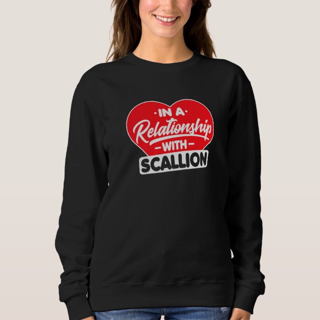 Sweatshirt Dans Une Relation Avec Scallions Scallion Onion (Devant)