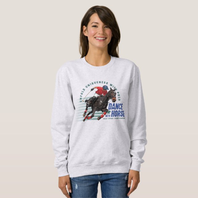 Sweatshirt Danse avec Cheval (Polo Sport) | Femme (Devant entier)