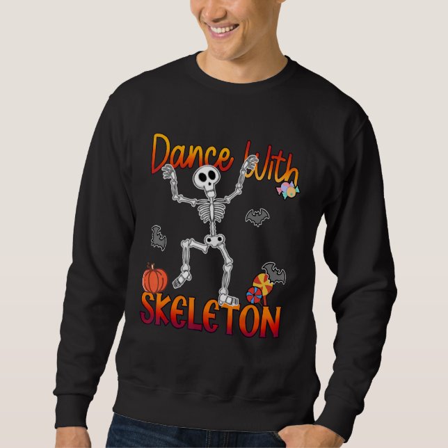 Sweatshirt Danse Avec Le Squelette (Devant)