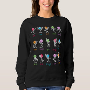Sweatshirt Danse d'algèbre   Figures d'équation mathématique 