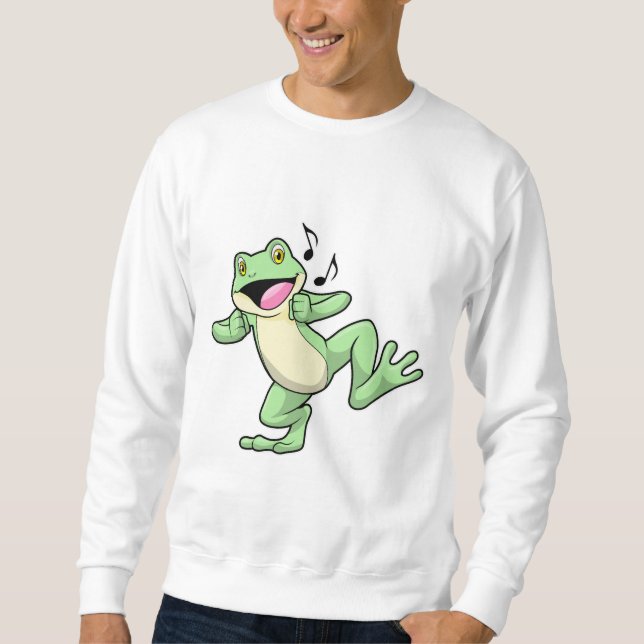 Sweatshirt Danse de musique de grenouille (Devant)
