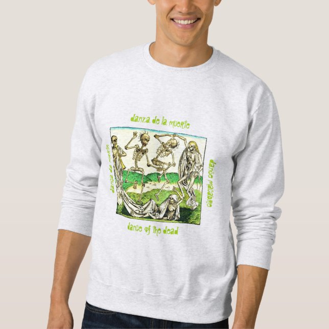 Sweatshirt Danse des morts - T-shirt vêtement américain de ba (Devant)