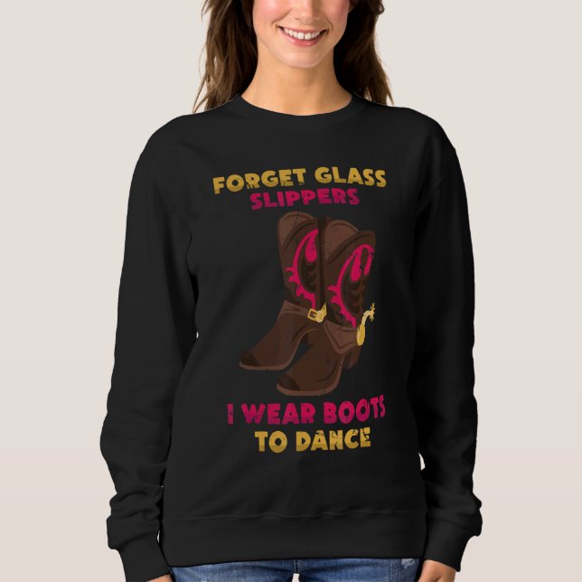 Sweatshirt Danse En Ligne Oubliez Les Chaussons En Verre Que  (Devant)