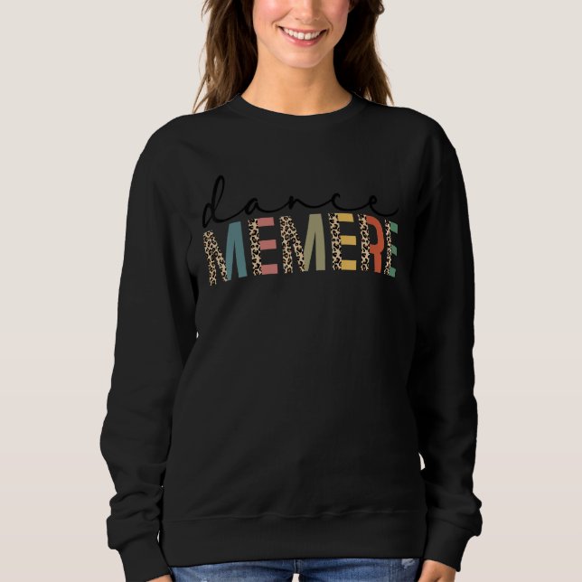 Sweatshirt Danse Memere D'une Danseuse Memere Léopard Qui Dan (Devant)