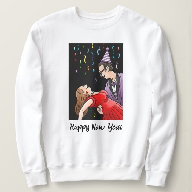 Sweatshirt Danse pour la fête du Nouvel An (Design devant)