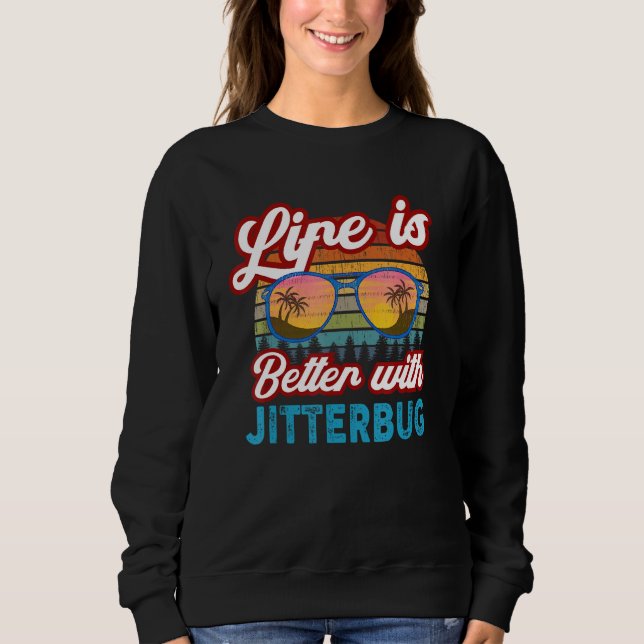 Sweatshirt Danseurs de Jitterbug avec Jitterbug (Devant)