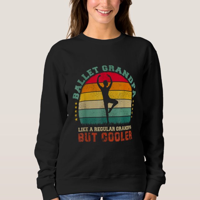 Sweatshirt Danseuse De Ballet Homme Papa Comme Un Père Réguli (Devant)