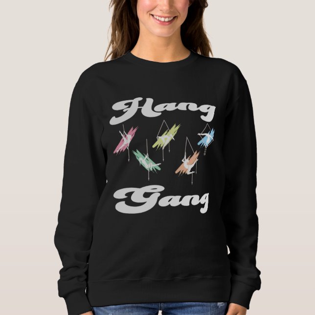 Sweatshirt Danseuse de soie aérienne correspondant à Hang gan (Devant)