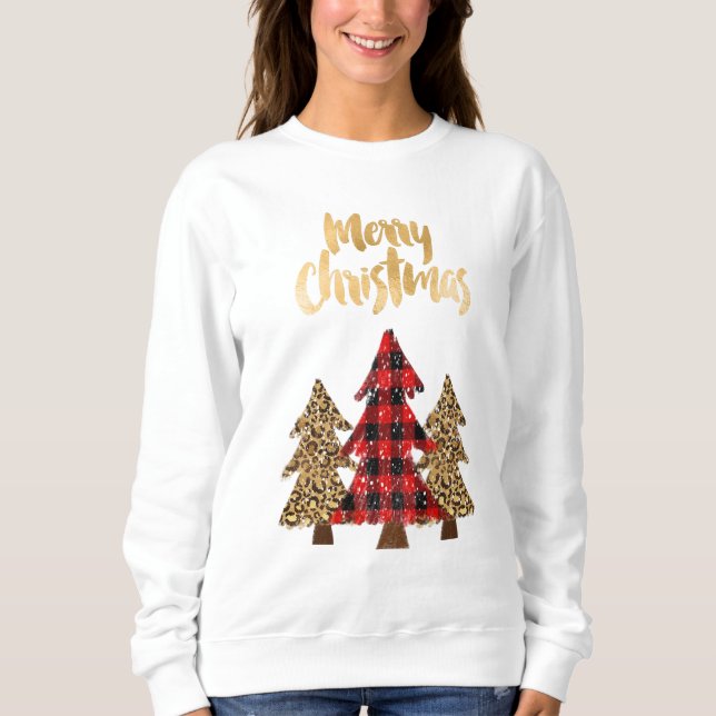 Sweatshirt d'arbre de Noël (Devant)