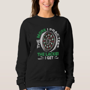 Sweatshirt Dart Darts Player Plus je pratique le lackier