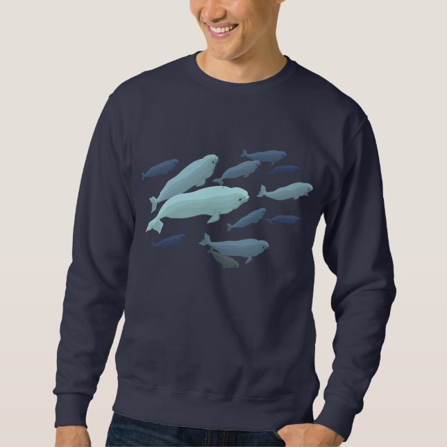 Sweatshirt d'art de baleine de chemise de baleine (Devant)