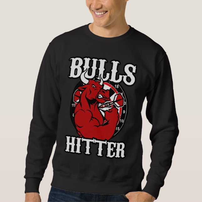Sweatshirt Darts Bull Bullseye Hitter Strong 180 Champions (Devant)