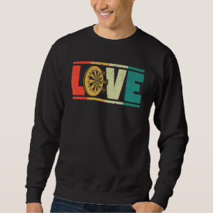 Sweatshirt Darts Love Dart Missiles Bullseye Joueur Fan Valen