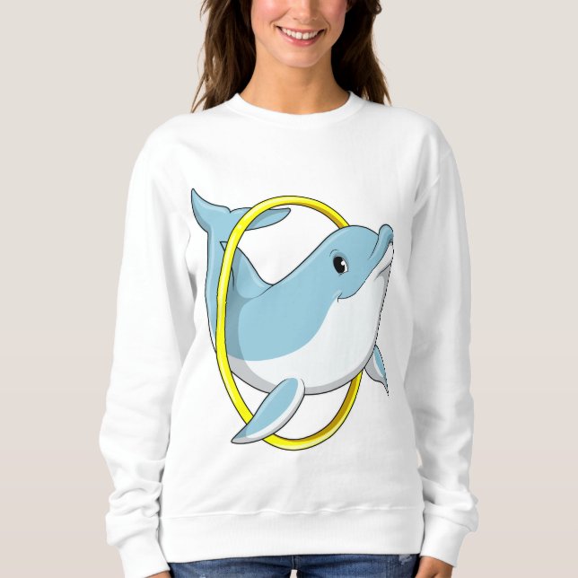 Sweatshirt Dauphin avec anneau (Devant)