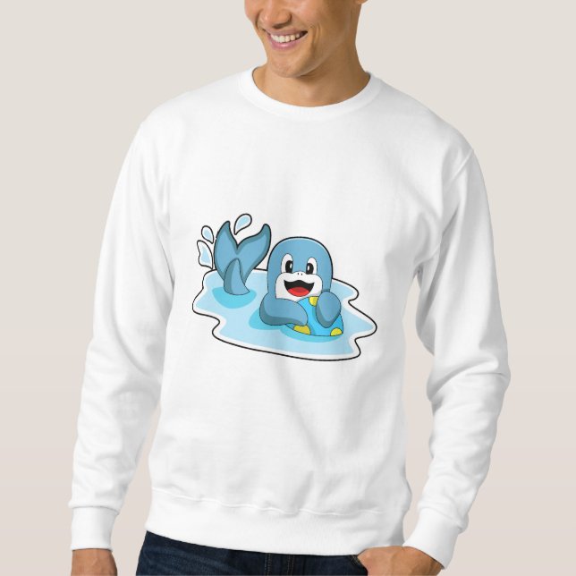 Sweatshirt Dauphin avec water polo (Devant)