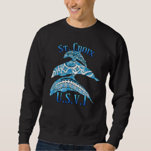 Sweatshirt Dauphins tribaux de vacances de Sainte Croix Usvi