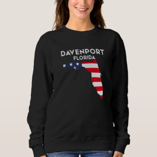 Sweatshirt Davenport Florida USA State America Travel Floridi