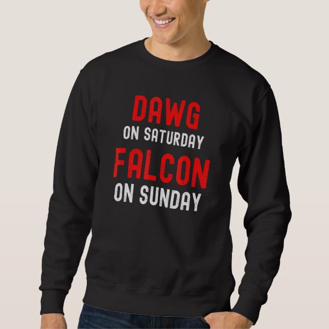 Sweatshirt Dawg Le Samedi Faucon Le Dimanche - Atlanta - Dist (Devant)