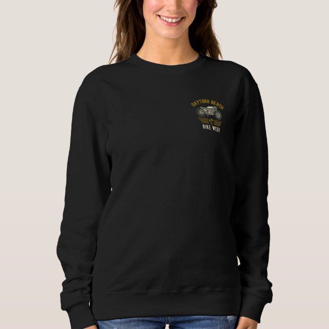 Sweatshirt Daytona Beach Bike Week Retro Motorcycle 6 (Devant)