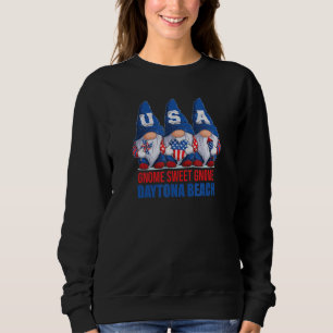 Sweatshirt Daytona Beach Floride Gnome Gnome Sucré Américain