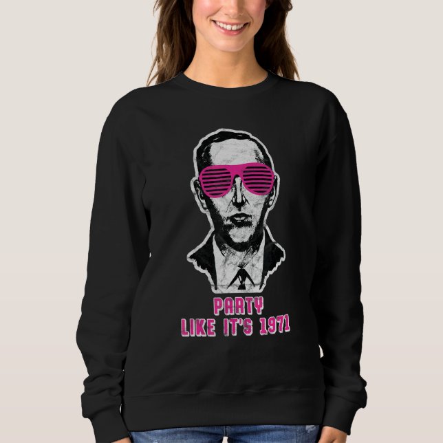 Sweatshirt Db Cooper fait la fête comme en 1971  Histoire du  (Devant)