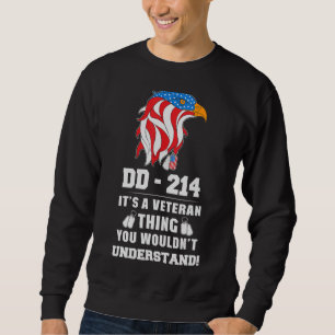 Sweatshirt Dd 214 Ancien Aigle Chien Tag U S Drapeau