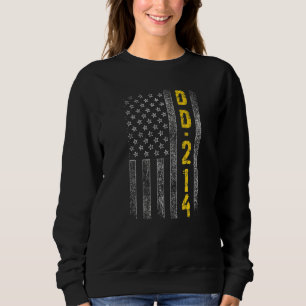 Sweatshirt Dd 214 États-Unis Anciens Tee - shirts Drapeau Pat