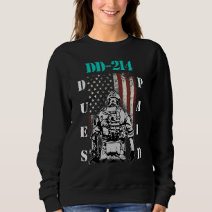 Sweatshirt Dd-214 Frais Payés Dd214 Soldat Vétérinaire 1
