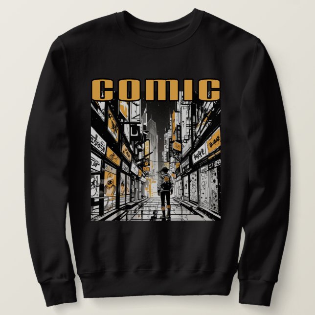 Sweatshirt de bande dessinée (Design devant)