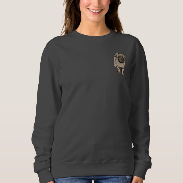 Sweatshirt de base de la poche des femmes (Devant)