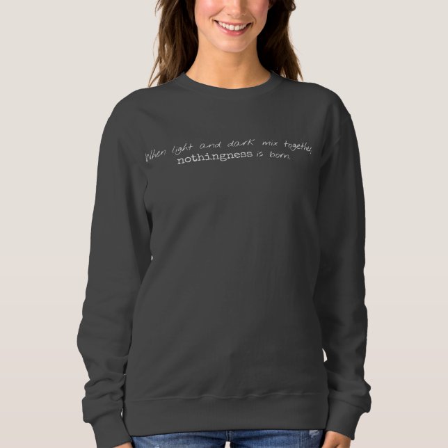 Sweatshirt de base des femmes lumineuses et sombre (Devant)