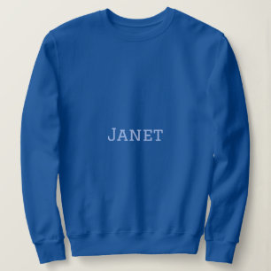 Sweatshirt de base en bleu féminin