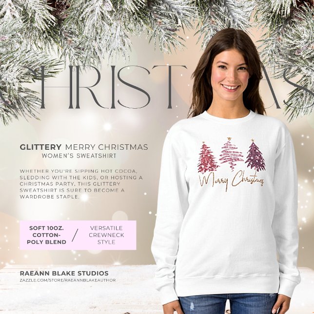 Sweatshirt de base Joyeux Noël pailleté (Créateur téléchargé)
