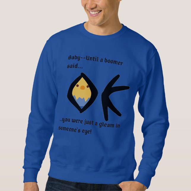 Sweatshirt de base masculin en pleine effervescenc (Devant)