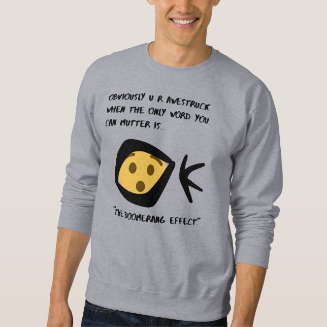 Sweatshirt de base masculin en pleine effervescenc (Devant)