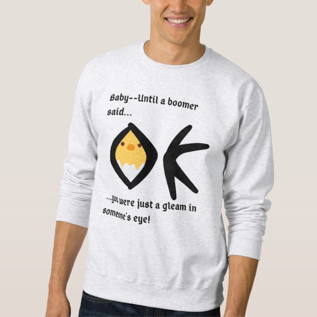 Sweatshirt de base masculin en pleine effervescenc (Devant)