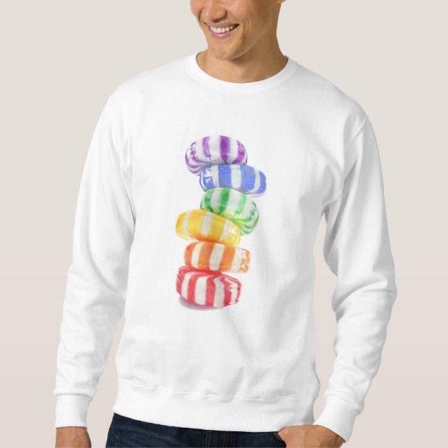 SWEATSHIRT de base masculin RAINBOW CANDY (Devant)