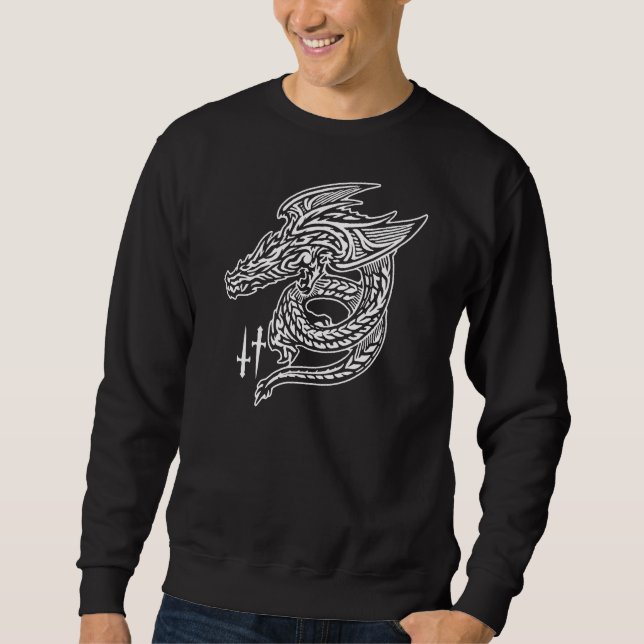 Sweatshirt de base masculin Wing Dragon (Devant)