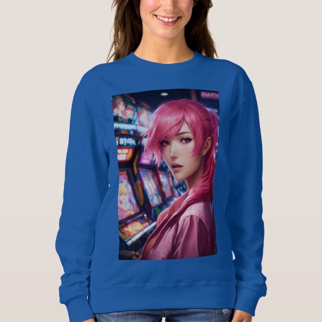 Sweatshirt de base pour femmes avec qualité supéri (Devant)