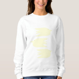 Sweatshirt de belles colombes peignant de l'art