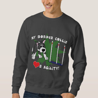 Sweatshirt de border collie d'agilité de bande